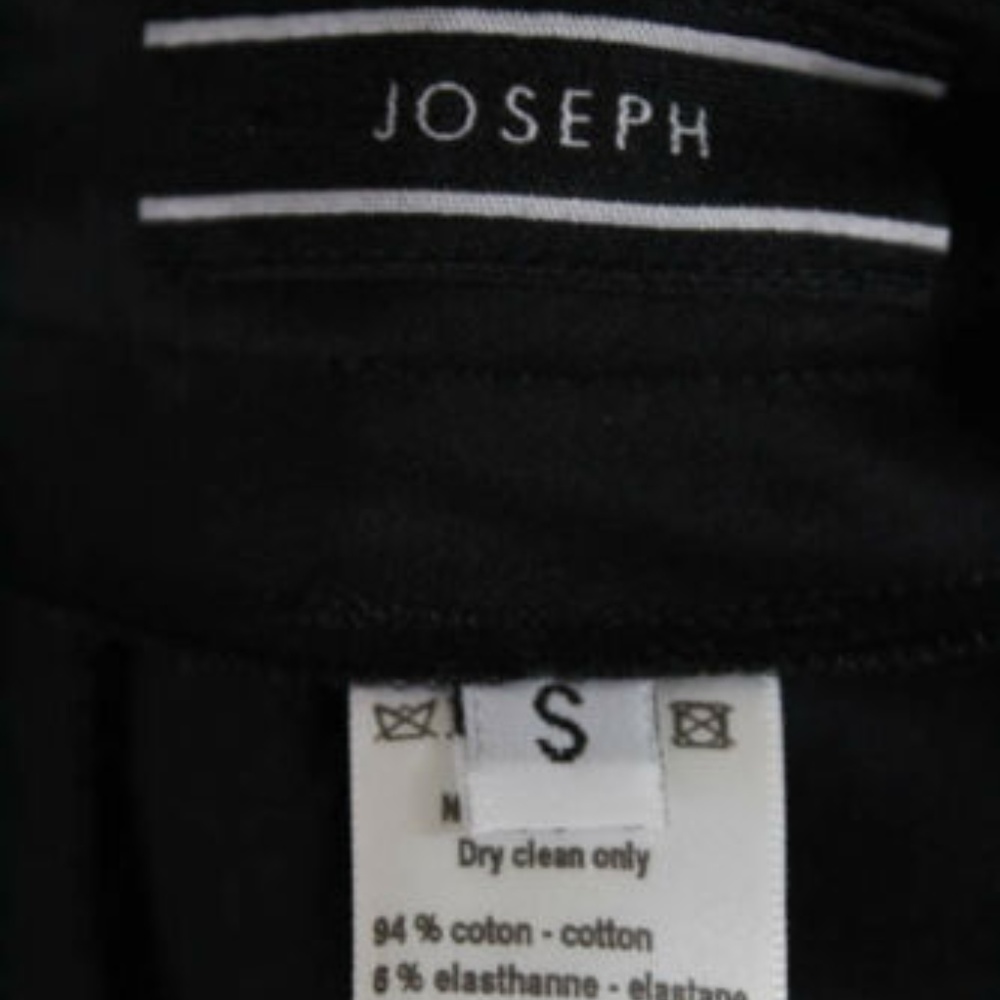 Joseph Black Cotton Knee Length Pencil Skirt Small - Picture 4 of 4